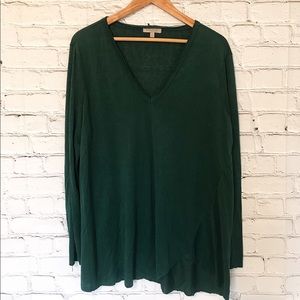 Wonderly plus long sleeve soft green top curvy